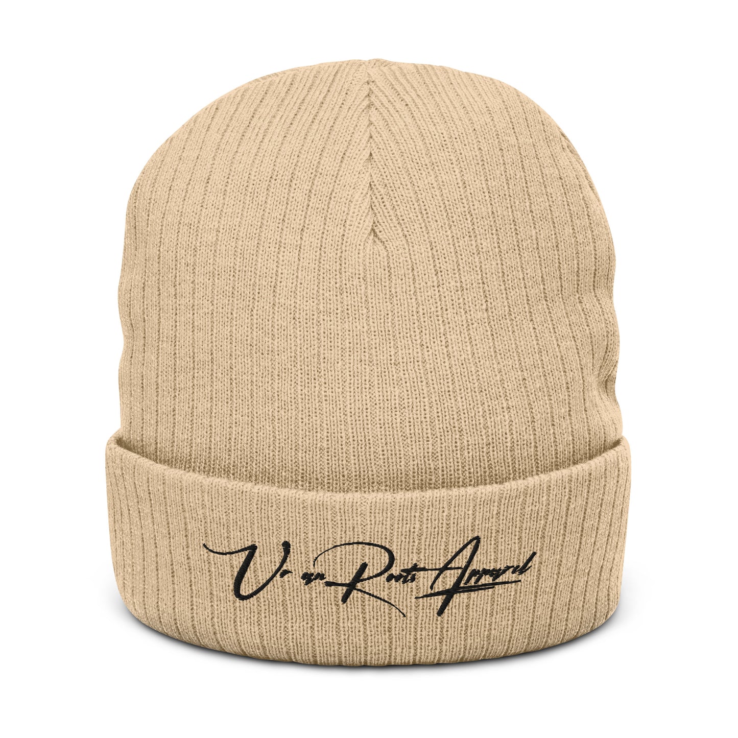 Ribbed knit beanie